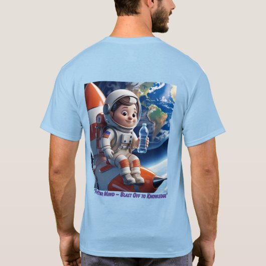 "Astronaut Rocket Space Adventure Graphic T - Shir T-Shirt (Rückseite)