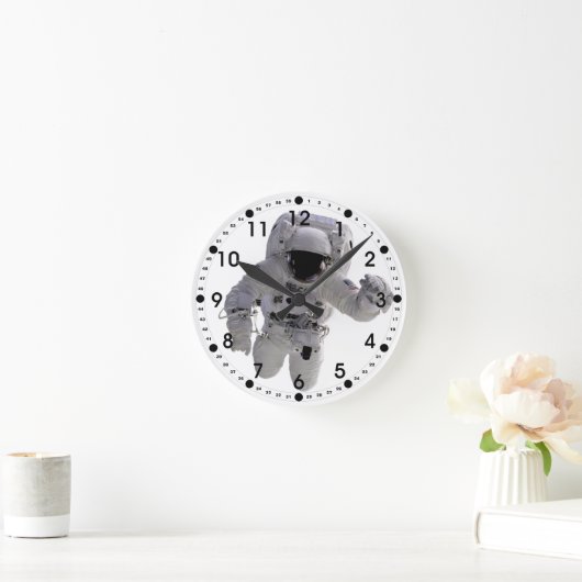 Astronaut Runde Wanduhr (Zuhause)