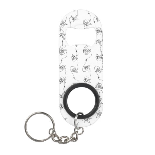 Astronaut Schlüsselanhänger Flaschenöffner (Vorderseite)