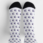 Astronaut Schönes Designmuster  Socken (Oben)