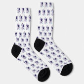 Astronaut Schönes Designmuster  Socken (Rechts)