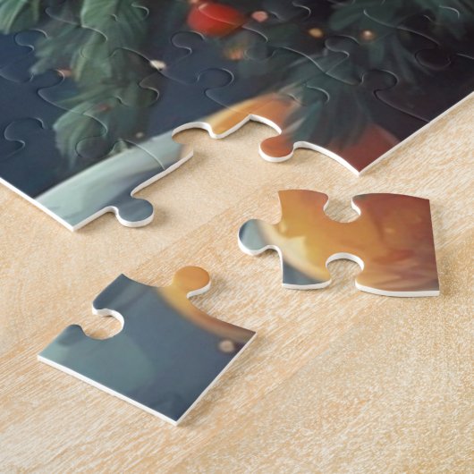 Astronaut schweben um Weihnachtsbaum Puzzle (Seite)