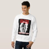 Astronaut schwebt im Weltraum-Design Sweatshirt (Vorne ganz)