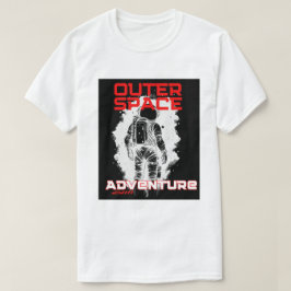 Astronaut schwebt im Weltraum-Design T-Shirt