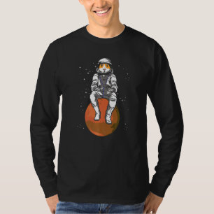 Astronaut Schwein Grafik Meerschweinchen Besitzer T-Shirt