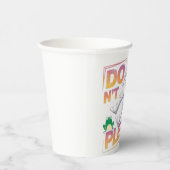 Astronaut schwimmt im Weltraum Pappbecher (Rechts)