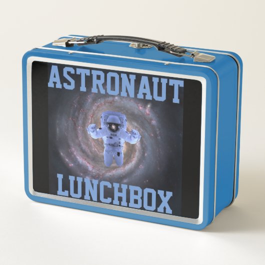 Astronaut Science Metal Lunchbox (Rückseite)