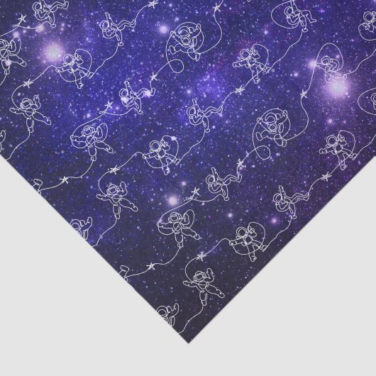 Astronaut Seidenpapier (Ausschnitt)
