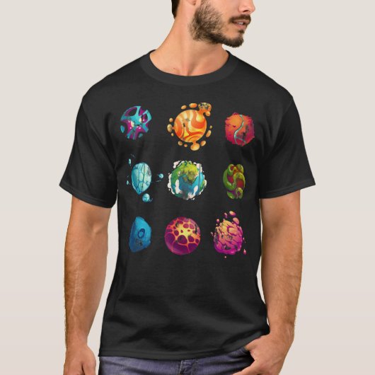 Astronaut Shirt, Outer Space Shirt, Planet  T-Shirt (Vorderseite)