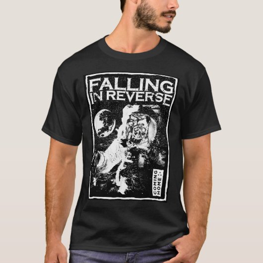 Astronaut sinkt in der Rückwärtsbewegung T-Shirt (Vorderseite)
