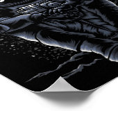 Astronaut sitzt Ripple XRP Krypto zum Mond Poster (Ecke)