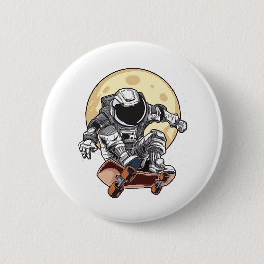 Astronaut Skate Button (Vorderseite)