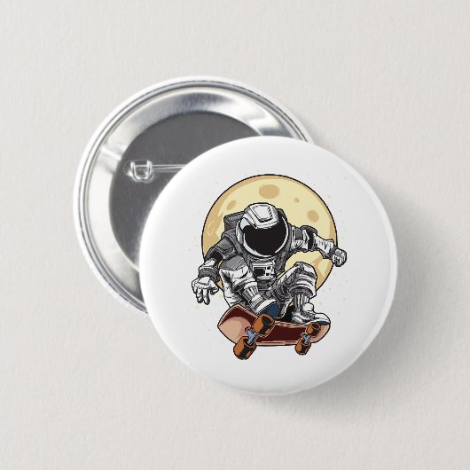 Astronaut-Skate Button (Vorne & Hinten)
