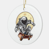 Astronaut-Skate Keramik Ornament (Links)