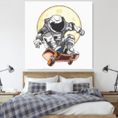 Astronaut-Skate Leinwanddruck (Insitu (Schlafzimmer))