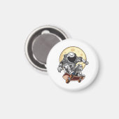 Astronaut Skate Magnet (Vorderseite/Rückseite)