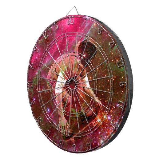 Astronaut Skateboarder Dartscheibe (Vorderseite rechts)