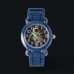 Astronaut Skateboarder eWatch Watch Armbanduhr<br><div class="desc">A Boys Numbered e Watch in Blue Of A Astronaut Skateboarder</div>