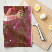 Astronaut Skateboarder Geschirrtuch (Viertel Falte)