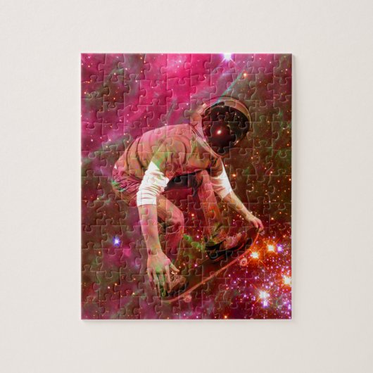 Astronaut Skateboarder Puzzle (Vertikal)