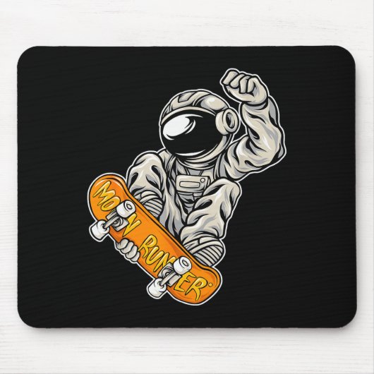 Astronaut Skateboarder, Skateboarding Lover, Astro Mousepad (Vorne)