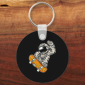 Astronaut Skateboarder, Skateboarding Lover, Astro Schlüsselanhänger (Vorderseite)