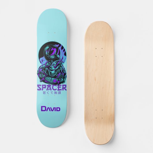 Astronaut-Skater Skateboard (Vorderseite)