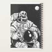 Astronaut Skeleton Spooky Skull Planer (Rückseite)