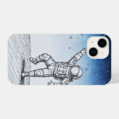 Astronaut sketch phonecase  iPhone hülle (Rückseite (Horizontal))