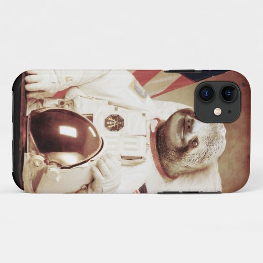 Astronaut Sloth Case-Mate iPhone Hülle (Rückseite (Horizontal))