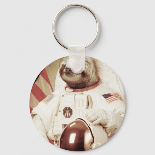 Astronaut Sloth Schlüsselanhänger (Vorderseite)
