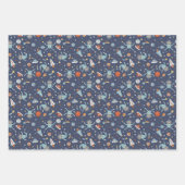 Astronaut Sloths Muster Geschenkpapier Set (Vorderseite)