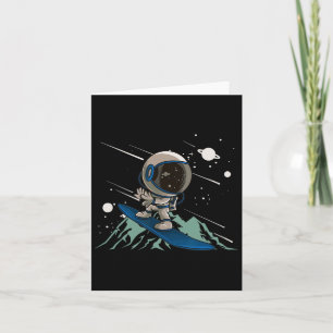 Astronaut Snowboarder Mountains Freestyle Downhill Karte