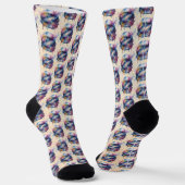 Astronaut Socken (Gewinkelt)