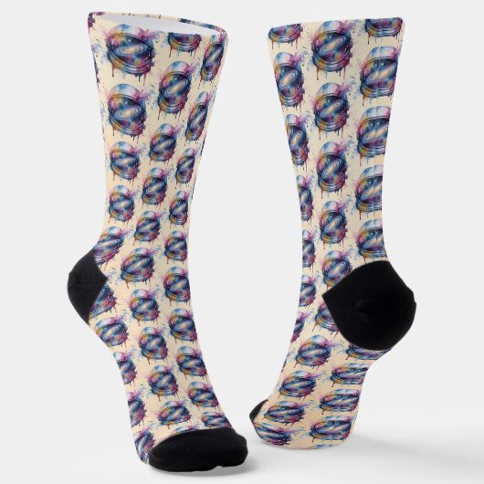 Astronaut Socken (Gewinkelt)