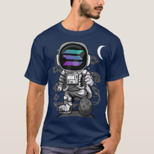 Astronaut Solana Coin SOL Crypto The Moon Cryptocu T-Shirt