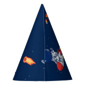 Astronaut Space Adventure Hats - Boys Birth Partyhütchen (Rückseite)