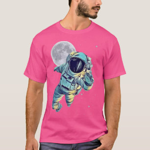 Astronaut Space Ästhetische farbige Eclipse Space  T-Shirt