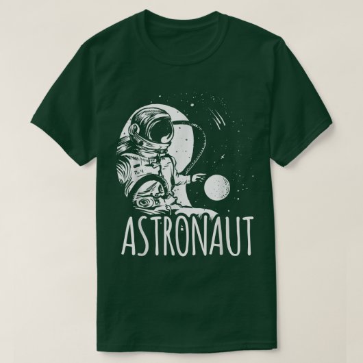Astronaut Space Astronomie Planets Rocket T - Shir T-Shirt (Design vorne)