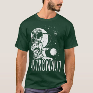 Astronaut Space Astronomie Planets Rocket T - Shir T-Shirt