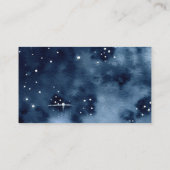 Astronaut Space Baby Dusche Windelwaschkarte Visitenkarte (Rückseite)