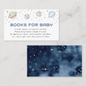 Astronaut Space Baby Showbücher für Babykarte Visitenkarte (Vorne/Hinten)