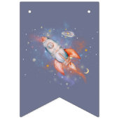 Astronaut Space Birthday Banner (Erste Fahne)