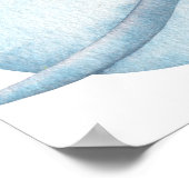 Astronaut Space Birthday Rocket Poster (Ecke)