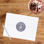 Astronaut Space Birthday Sticker