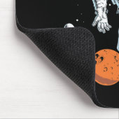 Astronaut Space Bowling Cool Astronaut Bowling Lov Mousepad (Ecke)