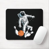 Astronaut Space Bowling Cool Astronaut Bowling Lov Mousepad (Mit Mouse)