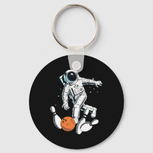Astronaut Space Bowling Cool Astronaut Bowling Lov Schlüsselanhänger