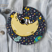 Astronaut Space Cartoon Button (Beispiel)