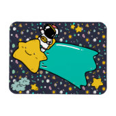 Astronaut Space Cartoon Magnet (Horizontal)